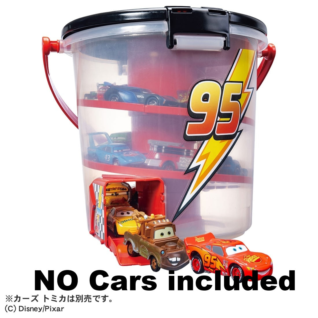 Takara Tomy Tomica Disney Cars Deru Deru Bucket Lightning McQueen Ver. (NO CARS)