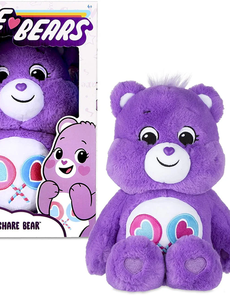 Care Bears Basic Fun 14 inch Soft Plush Toy - Share Bear