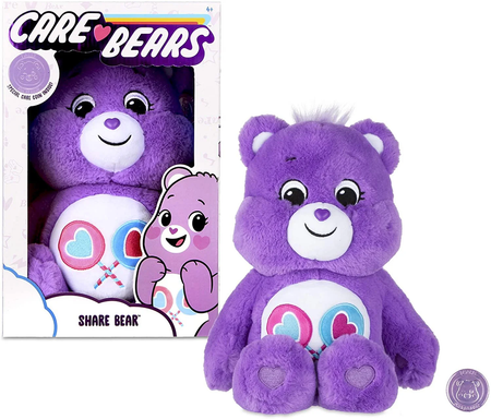 Care Bears Basic Fun 14 inch Soft Plush Toy - Share Bear