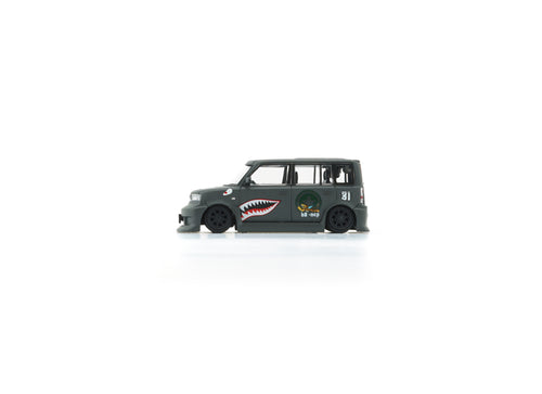Load image into Gallery viewer, BMC 1/64 Toyota 2000 bB - Matte Green + P40 Tiger Pattern (RHD) LTD

