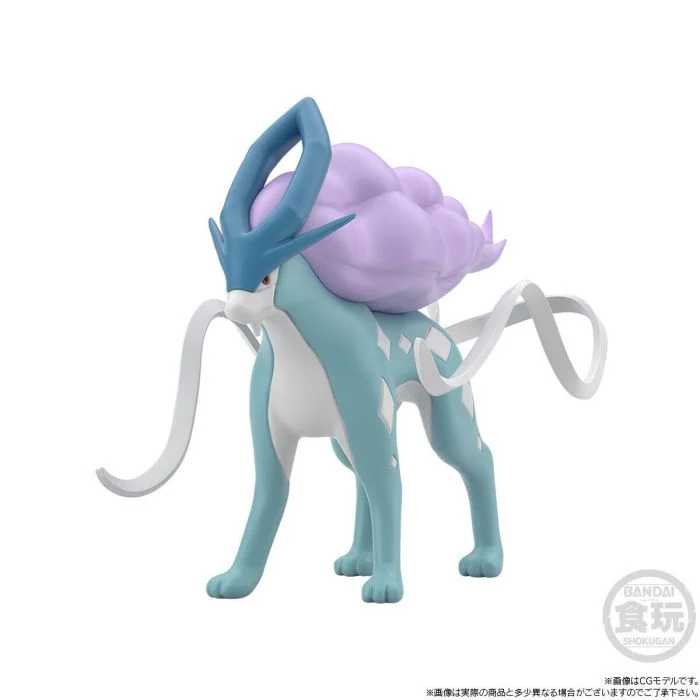 Bandai POKEMON SCALE WORLD JOHTO REGION RAIKOU & ENTEI & SUICUNE W/O GUM