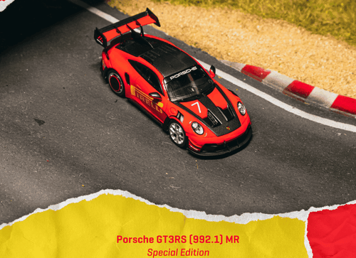 Load image into Gallery viewer, (Pre-order) Tarmac Works 1/64 Porsche GT3RS(992.1) MR Red Diecast Model Car
