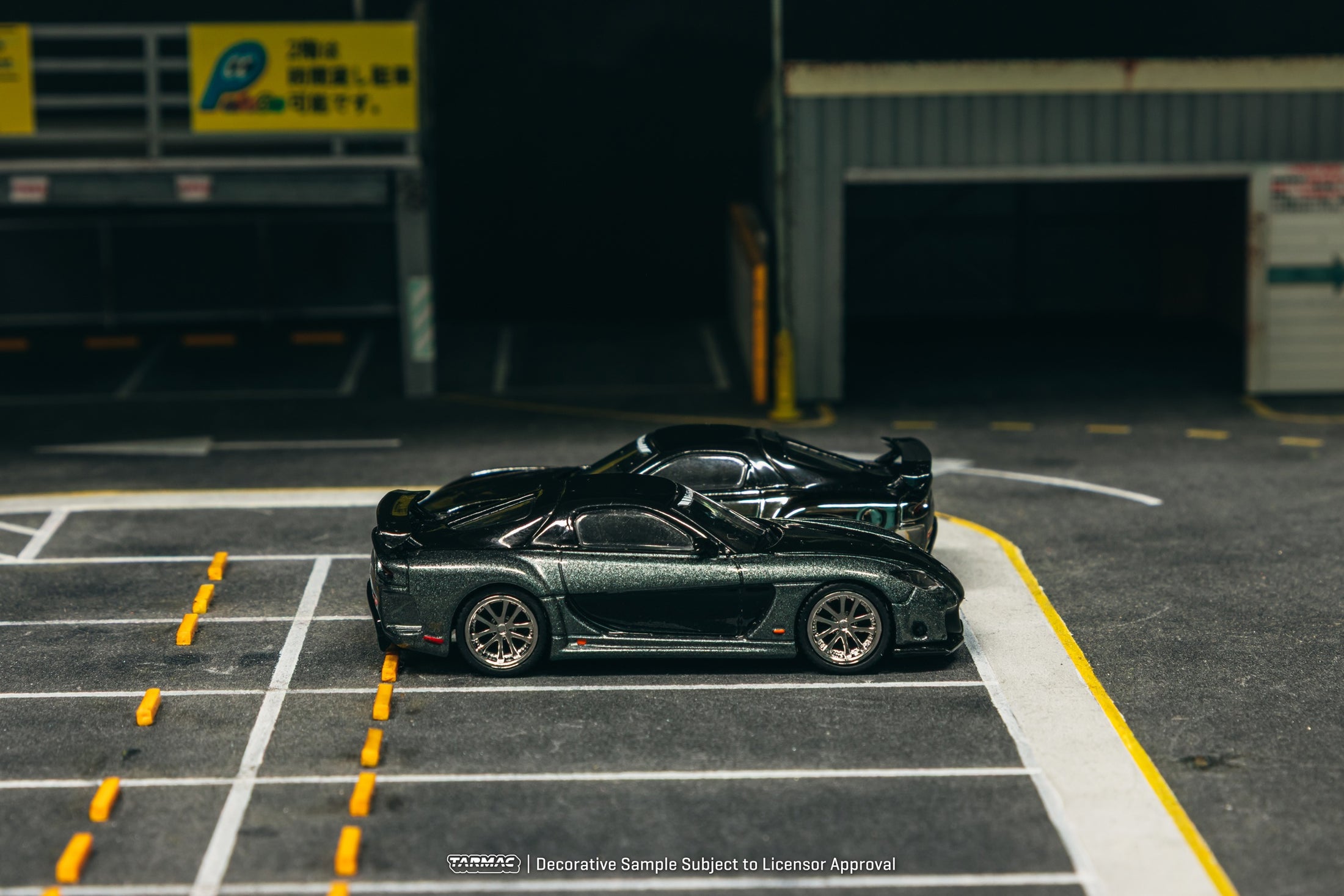 Tarmac Works 1/64 Mazda RX-7 VeilSide Fortune7 Grey metallic / Black