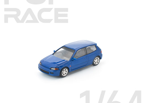 Load image into Gallery viewer, (Pre-order) POPRACE 1/64 HONDA CIVIC (EG6) CAPTIVA BLUE Model Car #PR640475
