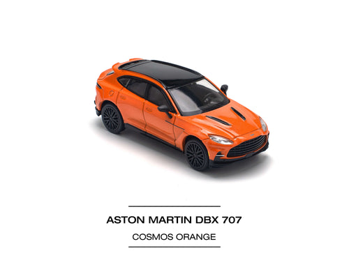 Load image into Gallery viewer, POPRACE 1/64 ASTON MARTIN DBX 707 - COSMOS ORANGE Model Car
