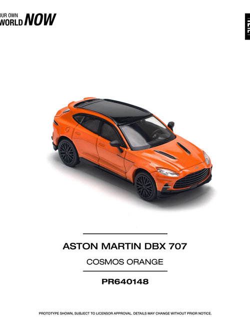 Load image into Gallery viewer, POPRACE 1/64 ASTON MARTIN DBX 707 - COSMOS ORANGE Model Car
