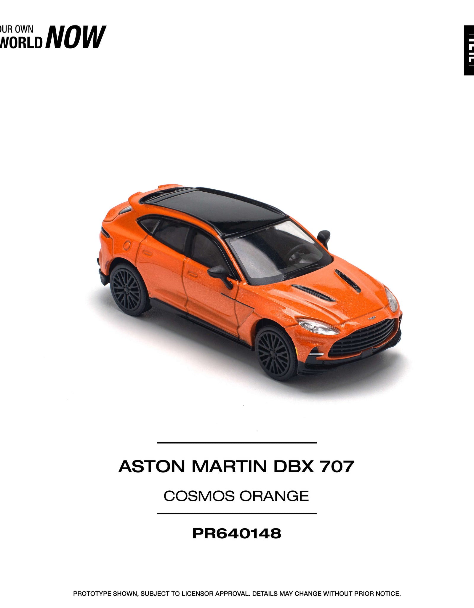 POPRACE 1/64 ASTON MARTIN DBX 707 - COSMOS ORANGE Model Car