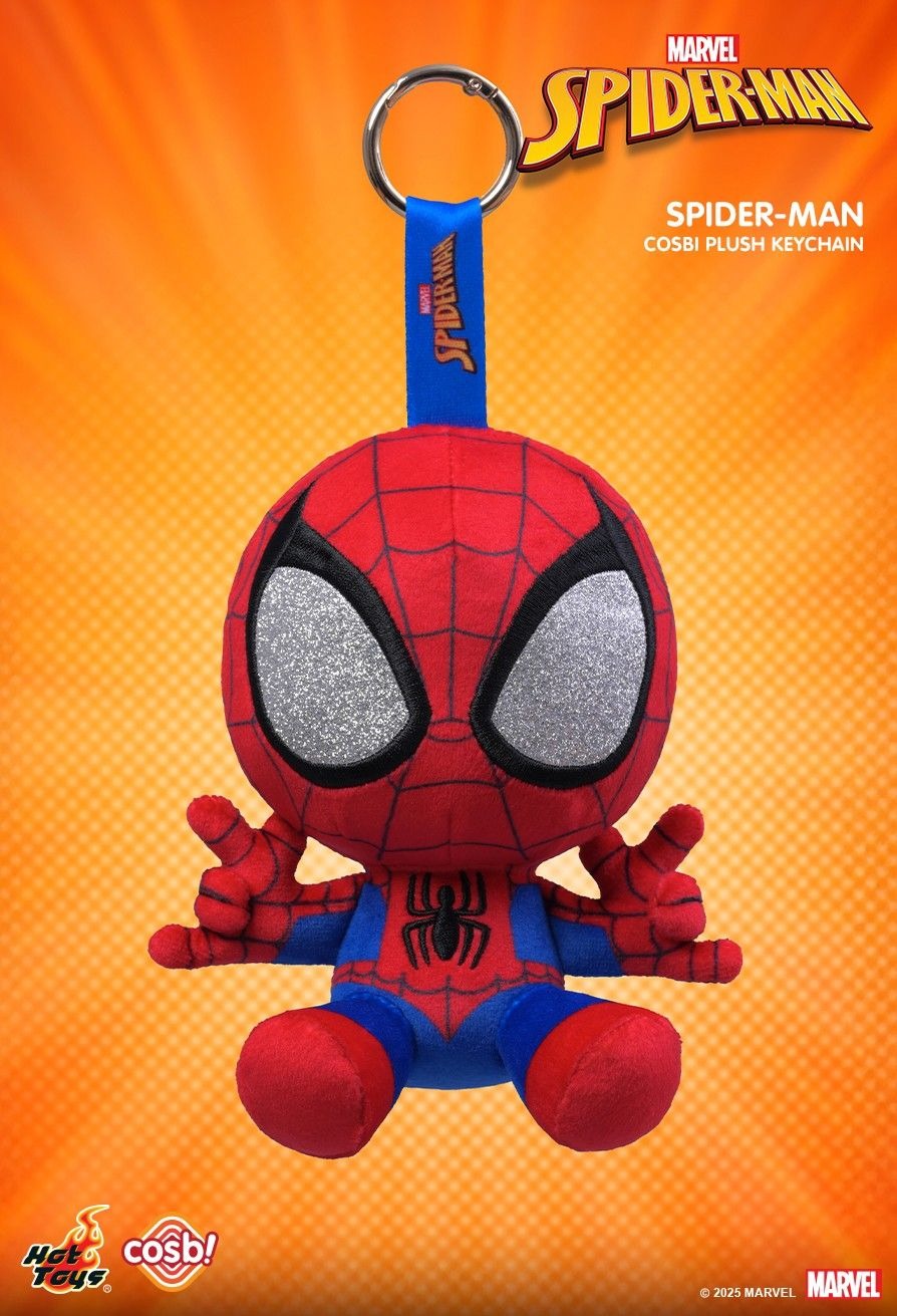 Hot Toys Spider-Man Marvel Comic Cosbi Plush Keychain Collection (Full set of 6)
