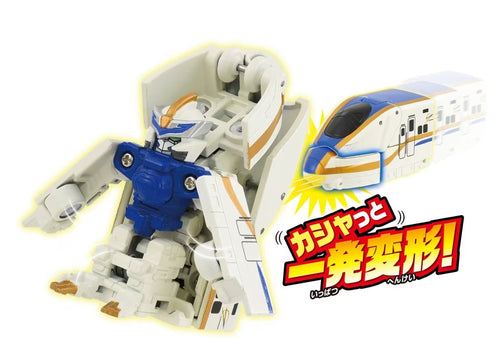 Load image into Gallery viewer, Takara Tomy Shinkansen Deformation Robot SHINKALION CW Quick Change! E7 Kagayaki
