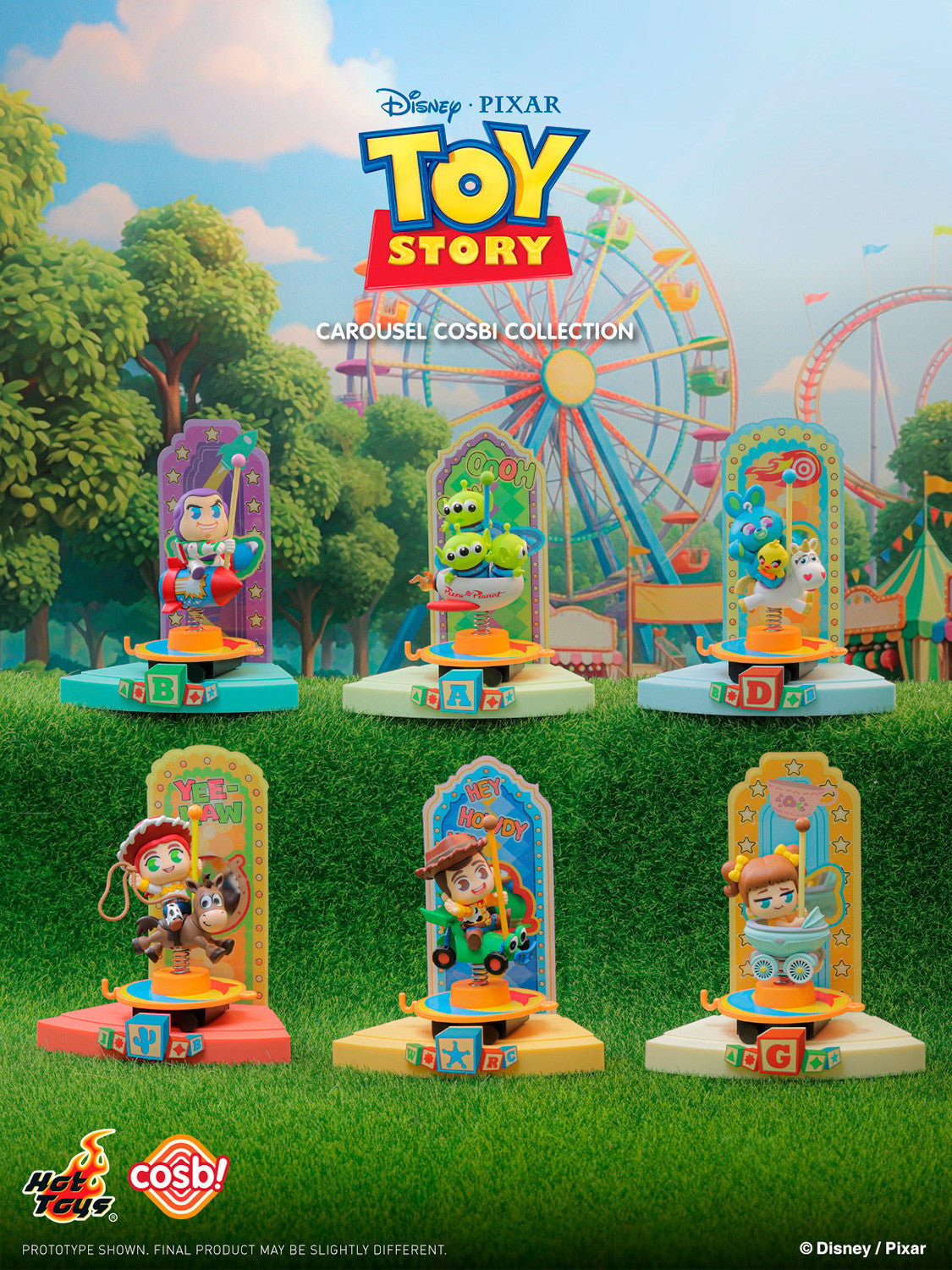 Hot Toys Toy Story Carousel Cosbi Bobble-Head Collection (Full set of 6)