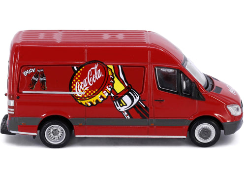 Load image into Gallery viewer, Tiny City Die-cast Model Car - MERCEDES-BENZ Sprinter Coca-Cola
