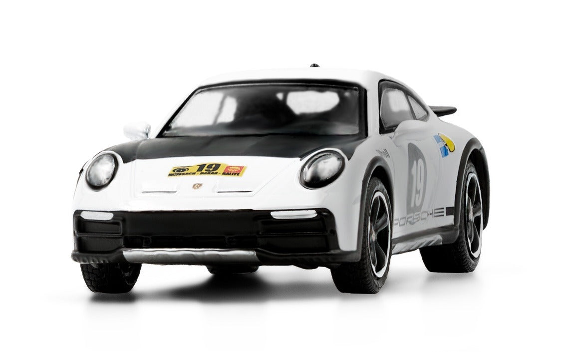 Sparky x TINY 1/64 Porsche 911(992) Dakar  Rallye 1971 Diecast Model Car