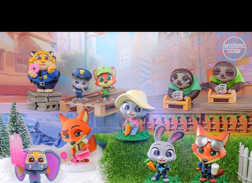 Load image into Gallery viewer, Hot Toys Zootopia Cosbi Collection Bobble-Head Figure Set (Full box set of 8)
