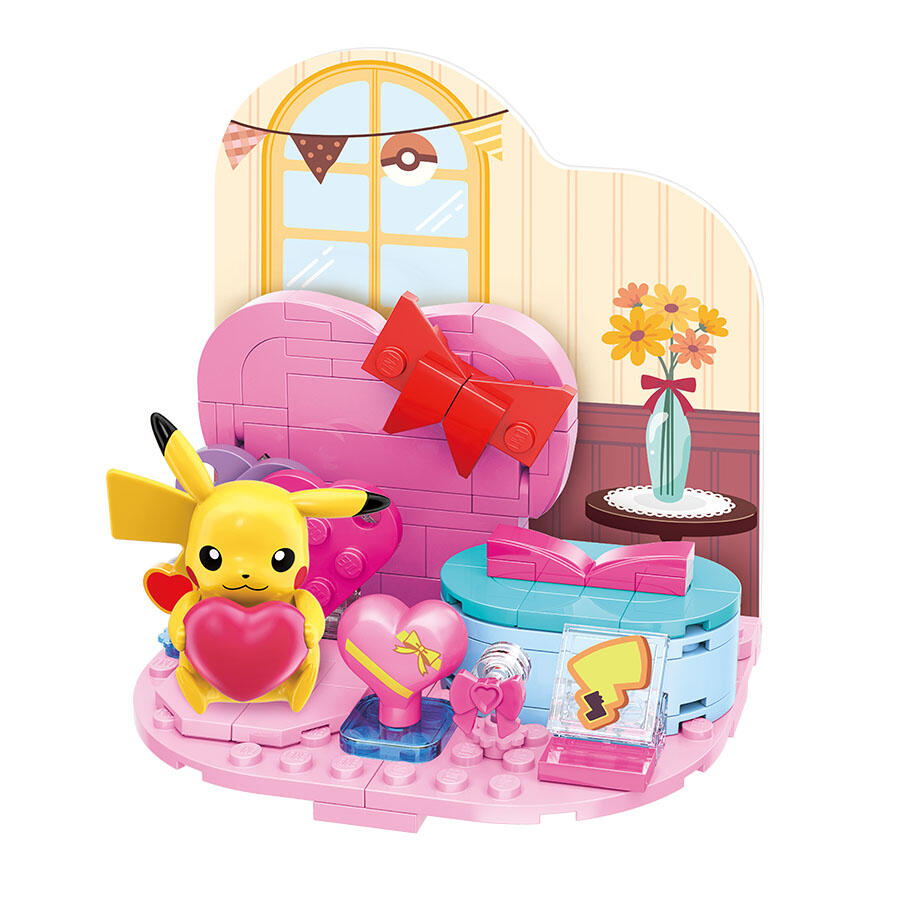 Qman Keeppley Building Blocks #K20225 Pokemon Pikachu Fingertip Heart