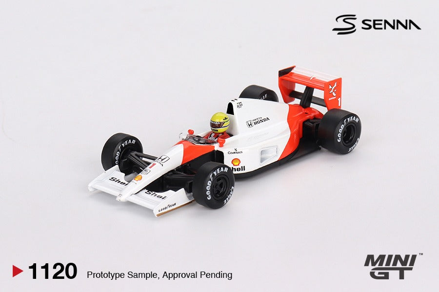 (Pre-order) MINI GT #1120 McLaren MP4/6 #1 Ayrton Senna 1991 Japanese Grand Prix