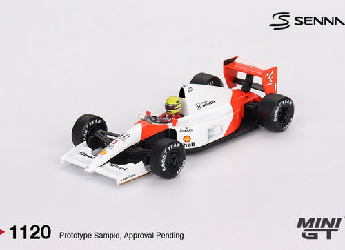 Load image into Gallery viewer, (Pre-order) MINI GT #1120 McLaren MP4/6 #1 Ayrton Senna 1991 Japanese Grand Prix
