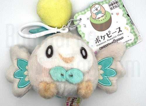 Load image into Gallery viewer, Takara Tomy Arts Pokemon Pokepeace Plush Mascot Rowlet (Colorful Ver.) 13cm

