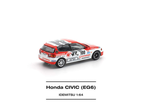 Load image into Gallery viewer, (Pre-order) POP RACE 1/64 HONDA CIVIC (EG6) IDEMITSU Diecast Model Car #PR640510
