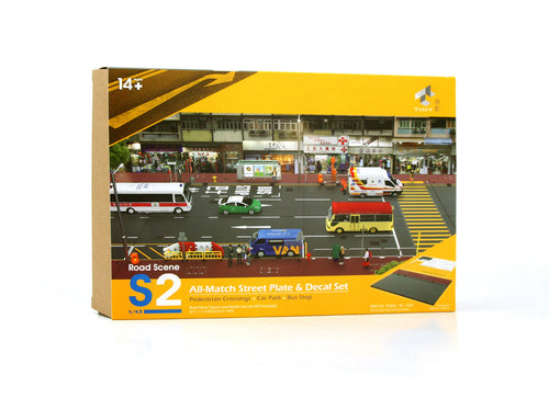 Load image into Gallery viewer, TINY Hong Kong City 1/43 S2 Road Scene All-Match Street Plate &amp; Decal Set
