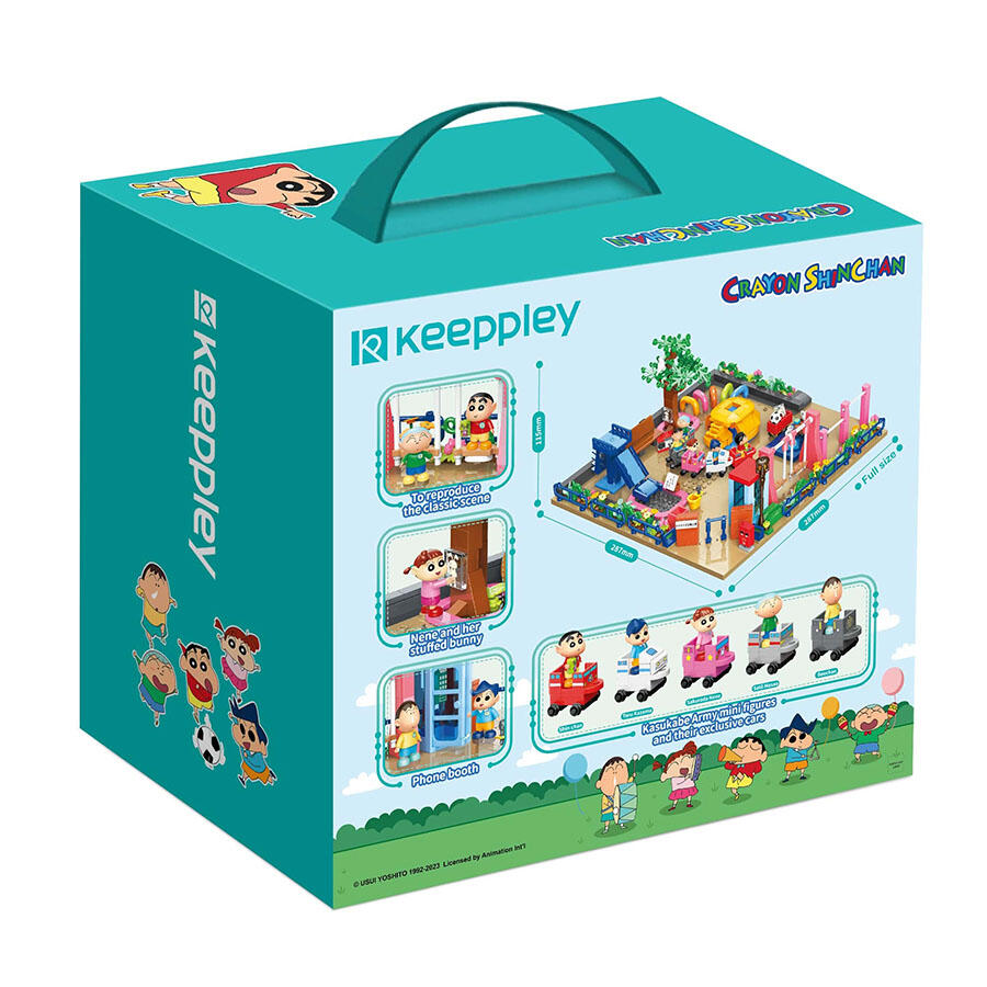 Qman Keeppley Building Blocks #K20616 - Crayon Shinchan Park (Crayon Shin-chan)