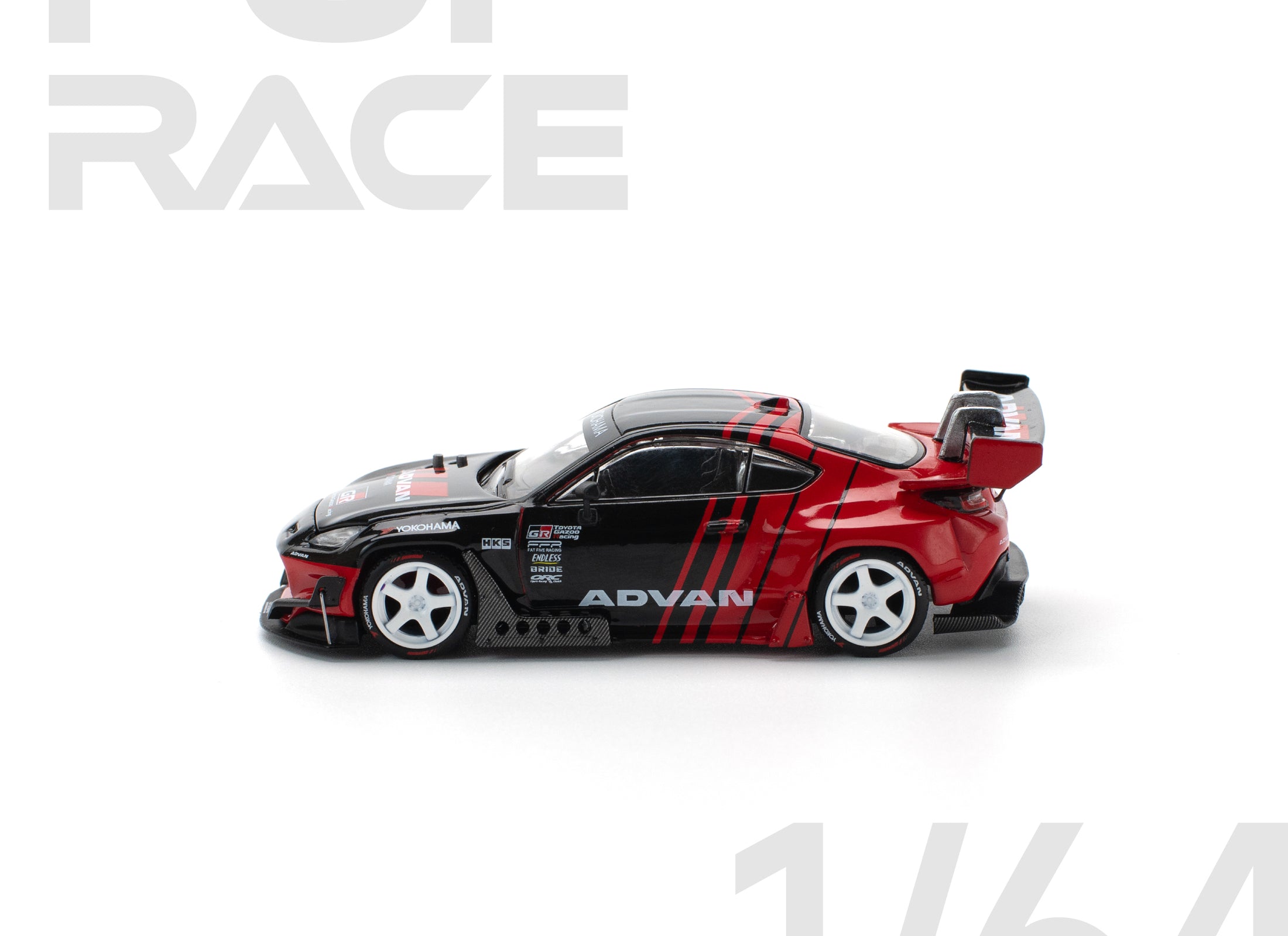 POPRACE 1/64 PANDEM GR86 - ADVAN Diecast Model Car