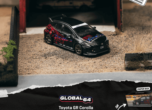Load image into Gallery viewer, (Pre-order) Tarmac Works 1/64 Toyota GR Corolla HKS Diecast Model Car
