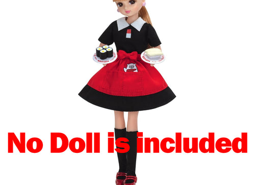 Load image into Gallery viewer, Takara Tomy Licca Chan Clothes Licca LW-12 Sushiro Dress Set (NO DOLL)
