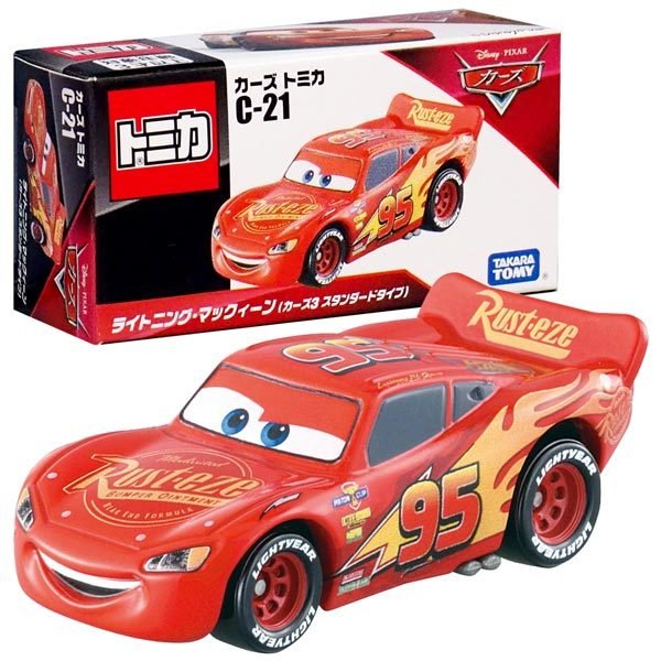 Takara Tomy Disney Tomica Diecast Car PIXAR CARS C-21 Lightning Mc Queen Cars