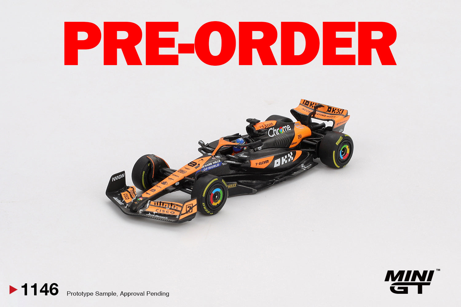 (Pre-order) MINI GT #1146 McLaren MCL38 #81 Oscar Piastri 2024 F1 2024 Hungarian