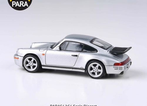Load image into Gallery viewer, PARA64 1/64 1987 RUF CTR Yellowbird Silver RHD Diecast Model Car
