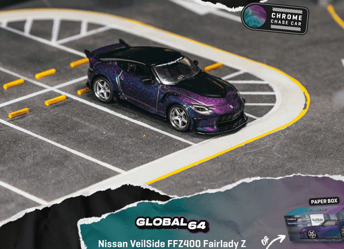 Load image into Gallery viewer, (Pre-order) Tarmac Works 1/64 Nissan VeilSide FFZ400 Fairlady Z Chameleon Purple
