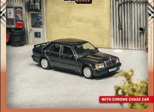 Load image into Gallery viewer, Tarmac Works 1:64 Mercedes-Benz 190 E 2.3-16 Blue-Black metallic
