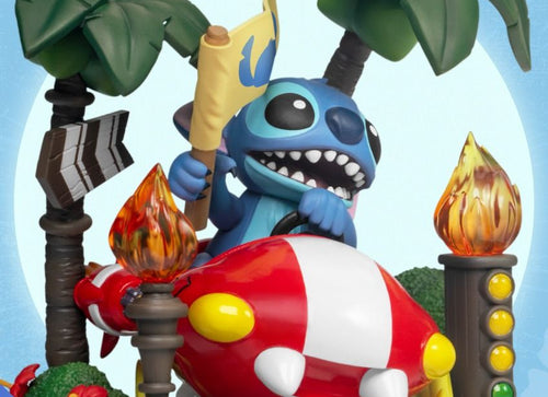 Load image into Gallery viewer, Beast Kingdom Diorama Stage-108- Disney Stitch Racing Car

