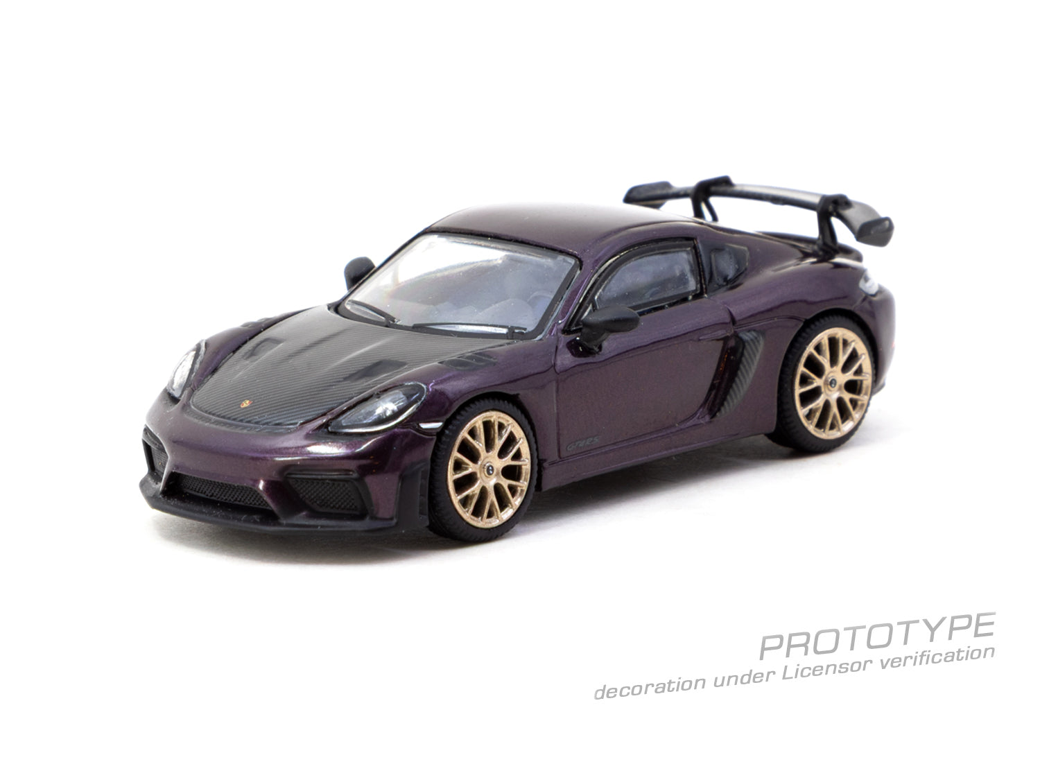 (Pre-order) Tarmac Works 1/64 Porsche Cayman GT4RS Amethyst Metallic Model Car
