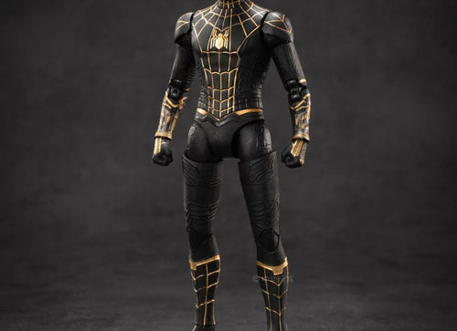 Load image into Gallery viewer, ZD Toys Marvel Avengers 1/10 Spiderman Black Gold Suit No Way Home Action Figure
