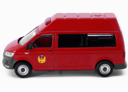 Load image into Gallery viewer, Tiny City TW52 Model Car - Volkswagen T6 Transporter (high-roof) TW Fire Dept.
