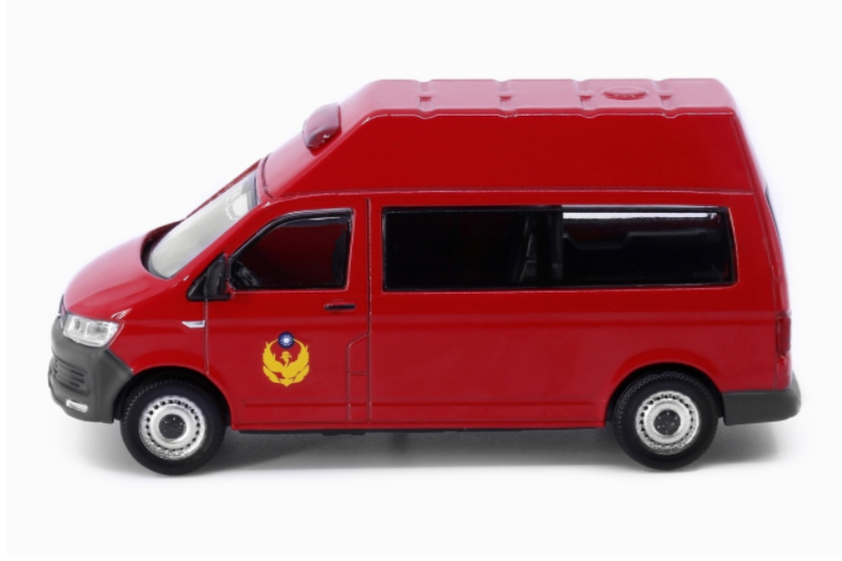 Tiny City TW52 Model Car - Volkswagen T6 Transporter (high-roof) TW Fire Dept.