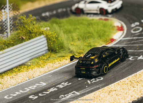 Load image into Gallery viewer, (Pre-order) Tarmac Works 1/64 Porsche GT3RS 992.1 MR Black Yellow Tarmac Special
