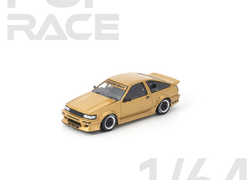 Load image into Gallery viewer, (Pre-order) POPRACE 1/64 RWB AE86 GOLD #PR640411 Diecast Model Car
