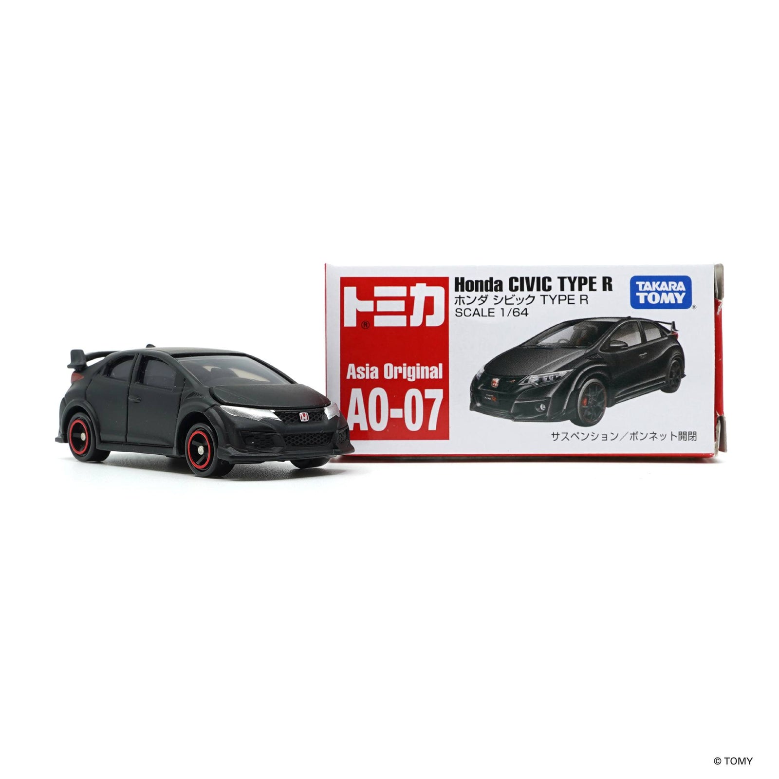 Takara Tomy Tomica 1:64 AO-07 Honda CIVIC TYPE R Model Car Diecast