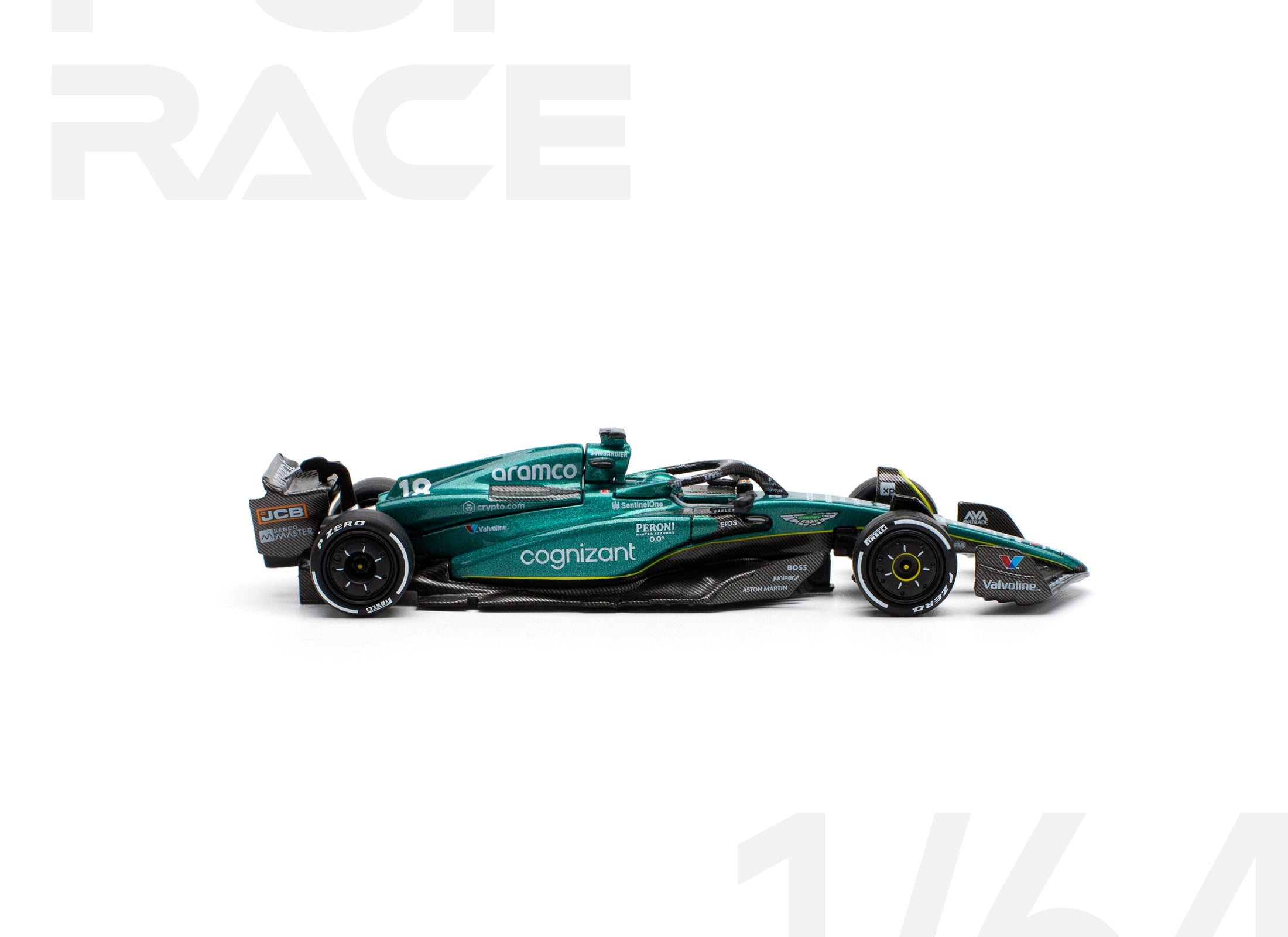 (Pre-order) POPRACE 1/64 ASTON MARTIN AMR23 LANCE STROLL Diecast Model Car