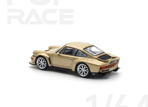 Load image into Gallery viewer, POPRACE 1/64 SINGER DLS TURBO (ROAD) - GOLD Model Car
