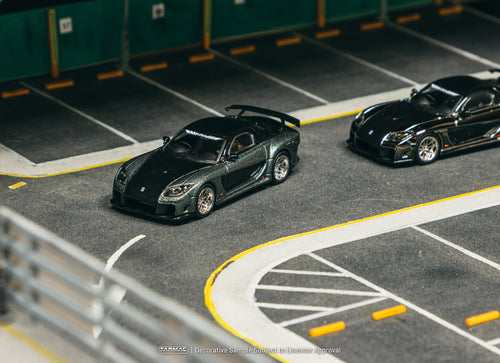 Load image into Gallery viewer, Tarmac Works 1/64 Mazda RX-7 VeilSide Fortune7 Grey metallic / Black
