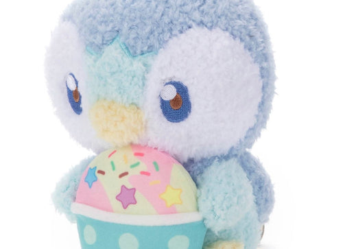 Load image into Gallery viewer, Takara Tomy Arts Pokepiece Plush Toy (Sweets Ver.) Piplup Stuffed Toy

