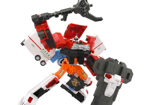 Load image into Gallery viewer, Takara Tomy Tomica Joblabor TJBDX Hyper Rescue Braver Salamander Ambulance DX
