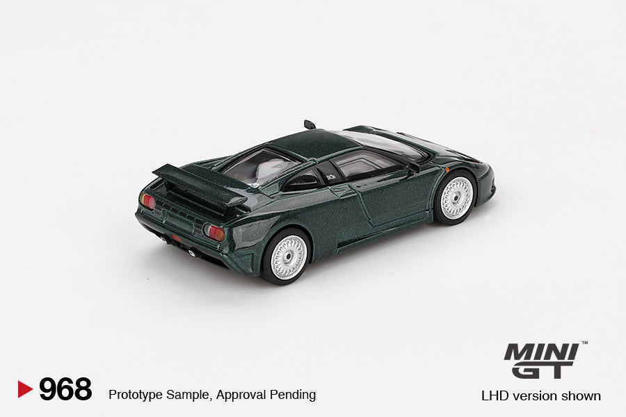 Mini GT #968 Bugatti EB110 GT Verde Scuro Diecast Model Car