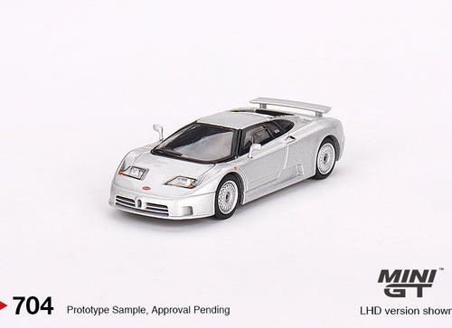 Load image into Gallery viewer, Mini GT #704 Bugatti EB110 GT Grigio Chiaro LHD Diecast Model Car
