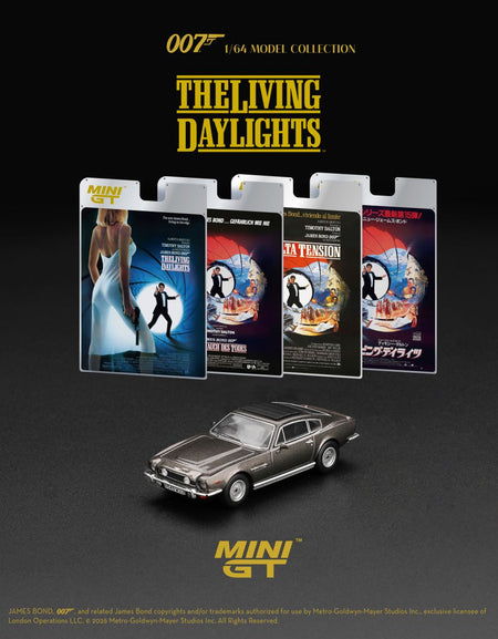 (Pre-order) Mini GT #922 Aston Martin V8 Vantage The Living Daylights 007 Model