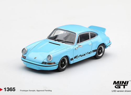 Load image into Gallery viewer, (Pre-order) Mini GT #1365 Porsche 911 Carrera RS 2.7 Gulf Blue Black Livery RHD

