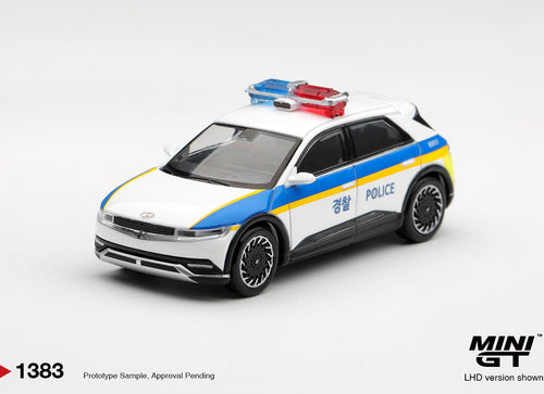 Load image into Gallery viewer, (Pre-order) Mini GT #1383 Hyundai Ioniq 5 Police Car Diecast Model Car

